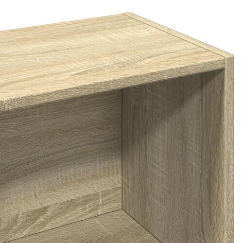 Bogreol 57x28,5x141 cm konstrueret træ sonoma-eg
