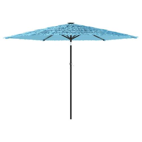 Haveparasol med stålstang 288x288x225 cm blå