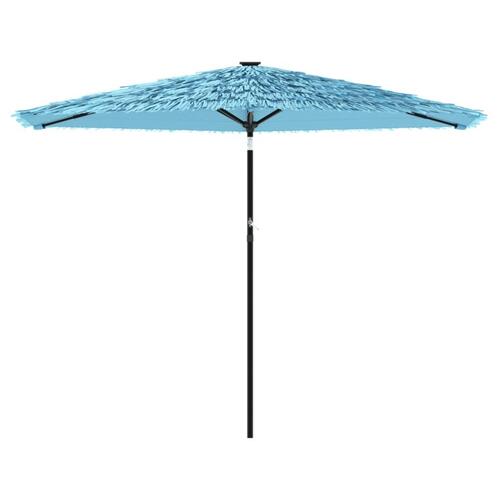 Haveparasol med stålstang 288x288x225 cm blå