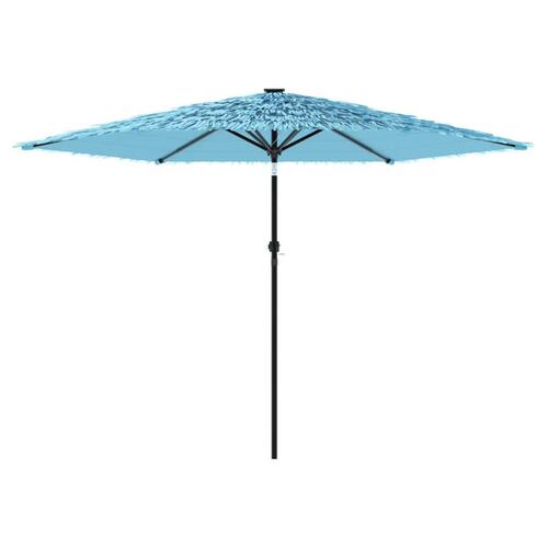 Haveparasol med stålstang 288x288x225 cm blå