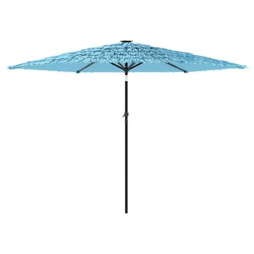 Haveparasol med stålstang 288x288x225 cm blå