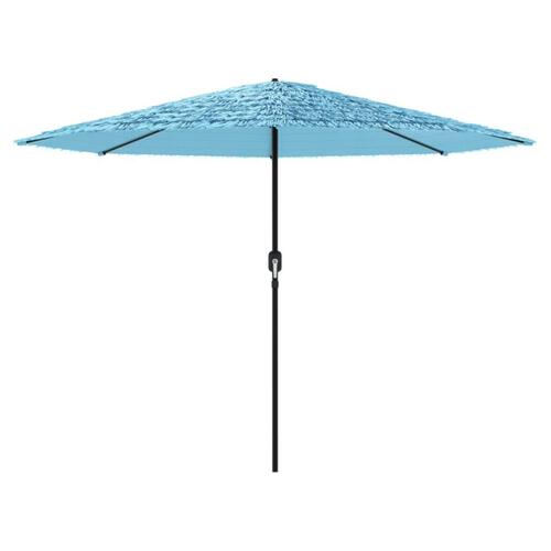 Parasol med stålstang 324x324x247 cm blå