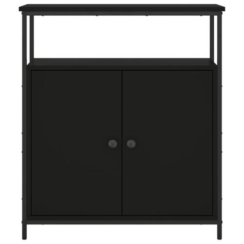 Skab 70x30x80 cm konstrueret træ sort