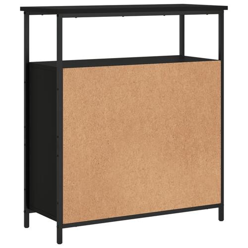 Skab 70x30x80 cm konstrueret træ sort