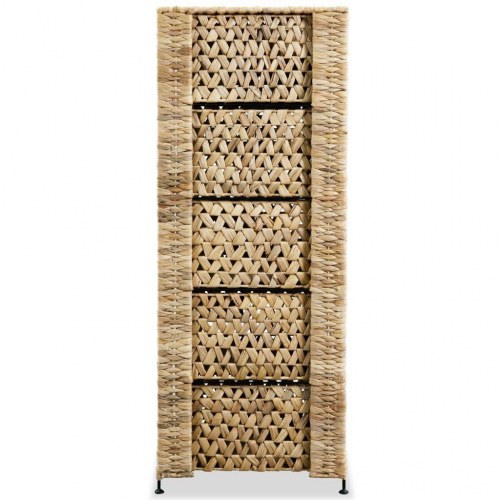 Opbevaringsenhed med 6 kurve - vandhyacint, 47 × 37 × 100 cm