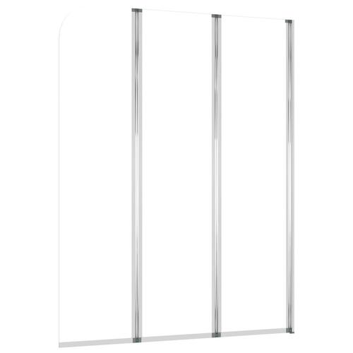 Brusevægge 2 stk. 104x130 cm hærdet glas transparent
