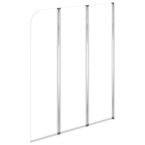 Brusevægge 2 stk. 104x130 cm hærdet glas transparent