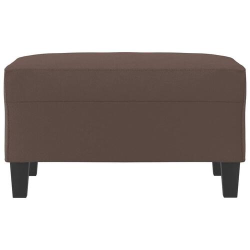 Fodskammel 70x55x41 cm kunstlæder brun