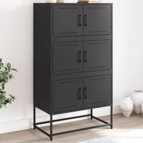 Skænk 68,5x38,5x123,5 cm stål sort