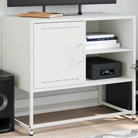 Tv-bord 100,5x39x60,5 cm stål olivengrøn
