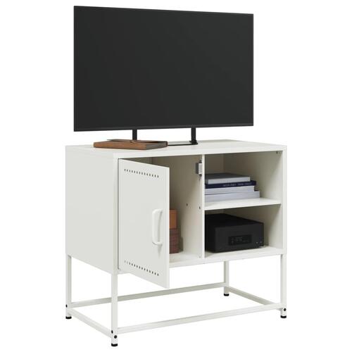 Tv-bord 100,5x39x60,5 cm stål olivengrøn