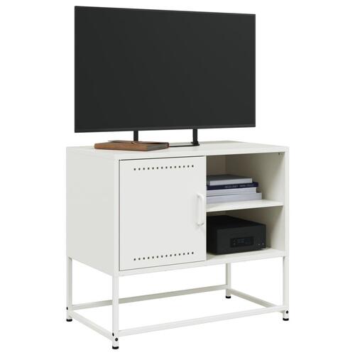 Tv-bord 100,5x39x60,5 cm stål olivengrøn