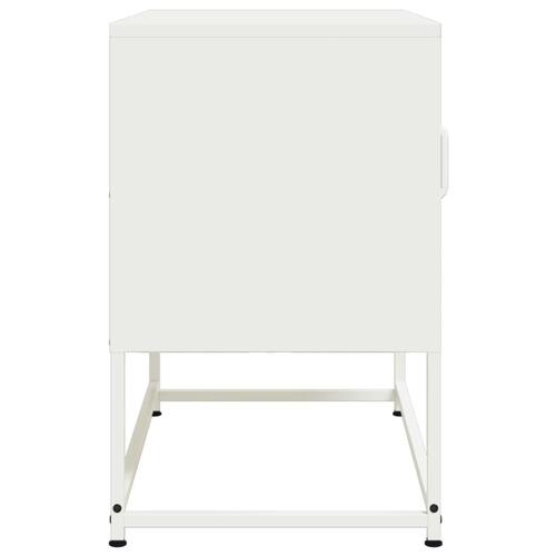 Tv-bord 100,5x39x60,5 cm stål olivengrøn