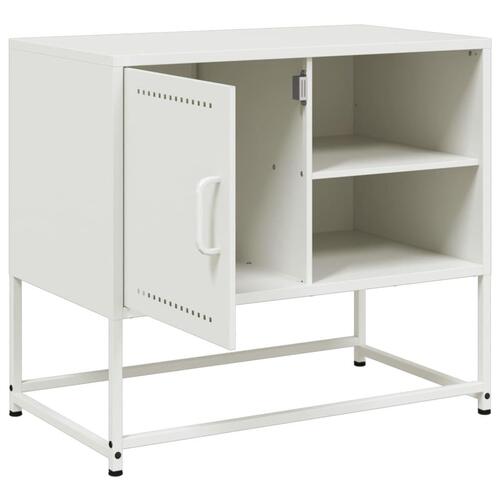 Tv-bord 100,5x39x60,5 cm stål olivengrøn