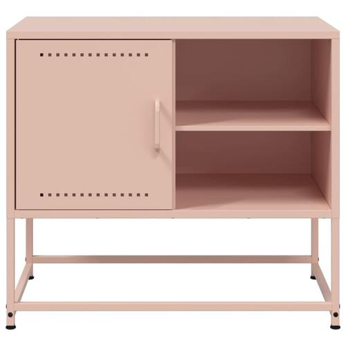 Tv-bord 68x39x60,5 cm stål lyserød