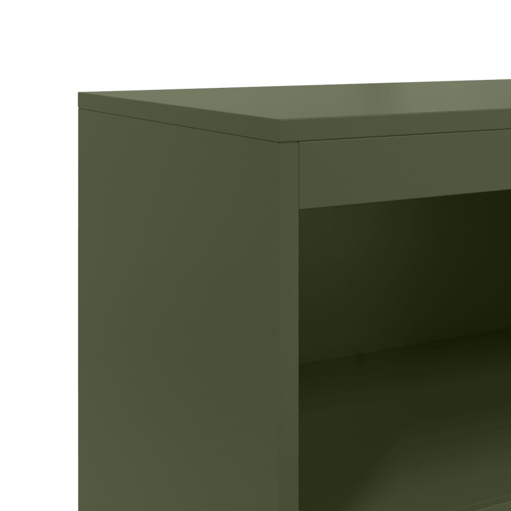 Skab 68,5x38,5x123,5 cm stål olivengrøn