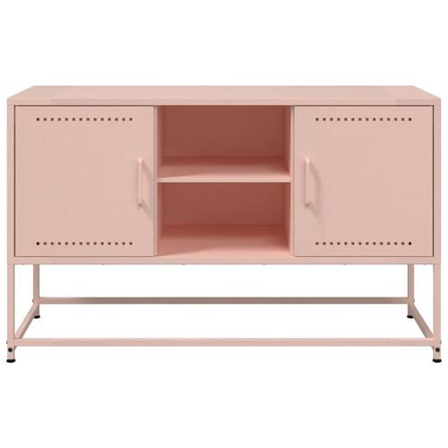 Skab 36x39x123 cm stål lyserød