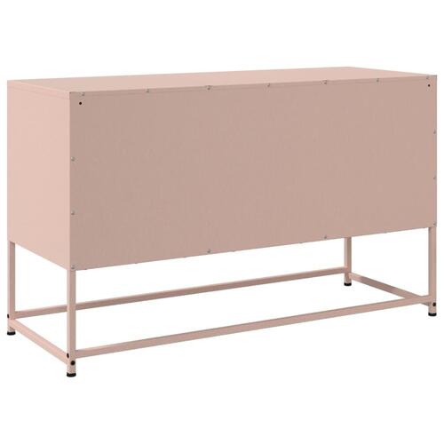 Skab 36x39x123 cm stål lyserød