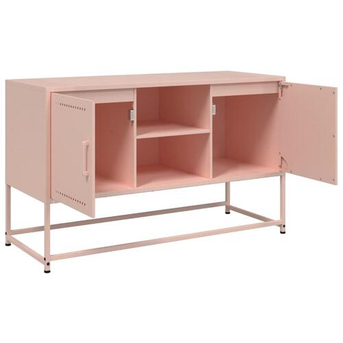 Skab 36x39x123 cm stål lyserød