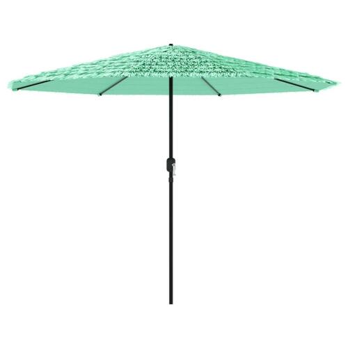 Haveparasol med stålstang 324x324x247 cm grøn