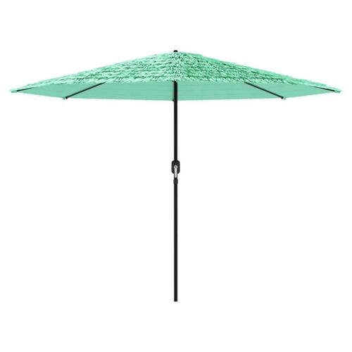 Haveparasol med stålstang 324x324x247 cm grøn