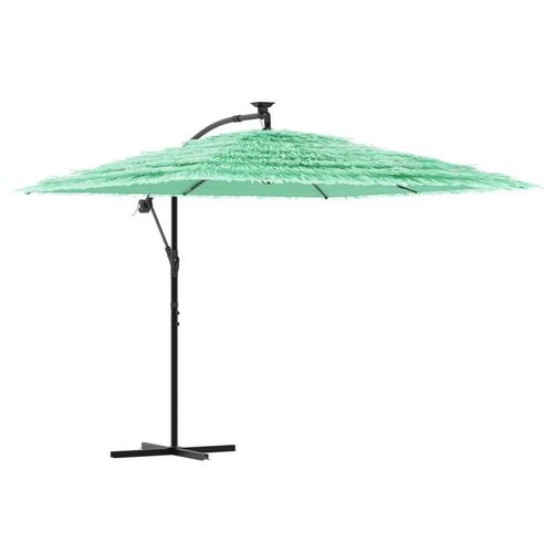 Haveparasol med stålstang 269x269x235 cm grøn