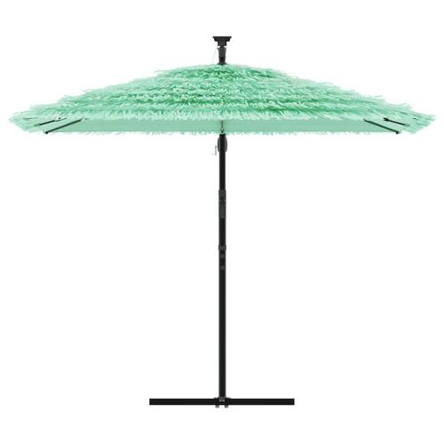 Haveparasol med stålstang 269x269x235 cm grøn
