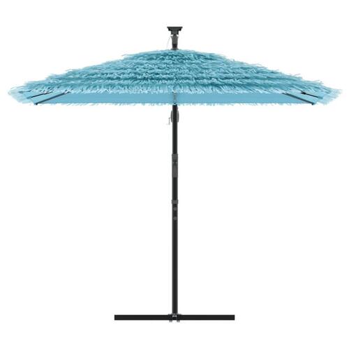 Haveparasol med stålstang 246x246x230 cm blå