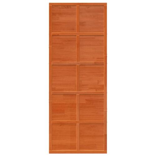 Skydedør 80x208 cm massivt fyrretræ gyldenbrun
