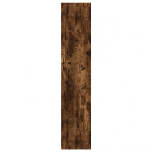 Bogreol 57x28,5x141 cm konstrueret træ røget egetræsfarve