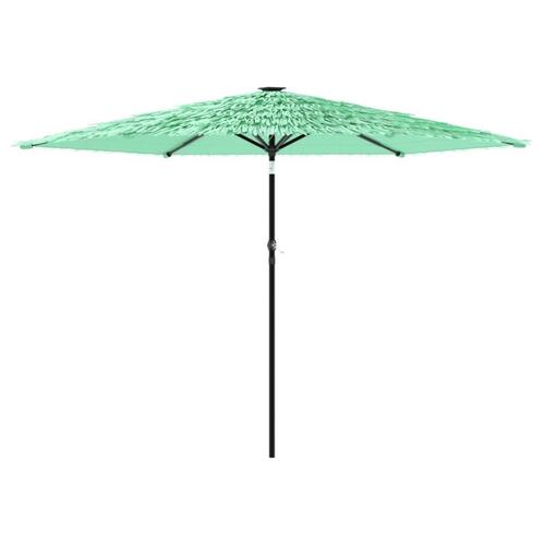 Haveparasol med stålstang 288x288x225 cm grøn