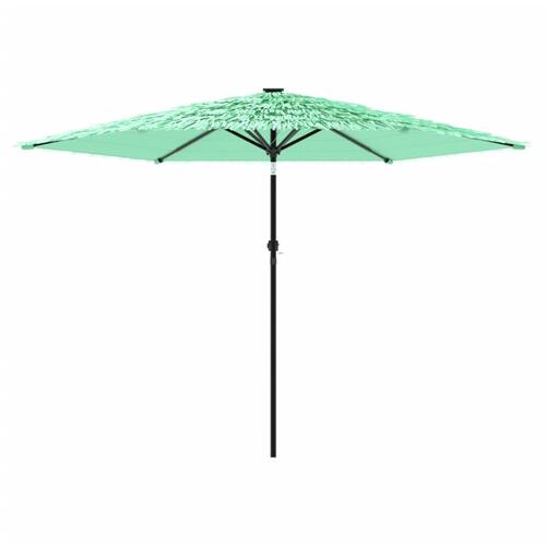 Haveparasol med stålstang 288x288x225 cm grøn