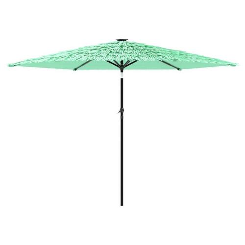 Haveparasol med stålstang 288x288x225 cm grøn