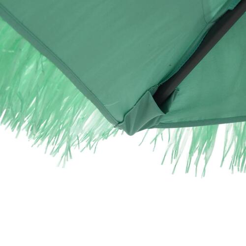 Haveparasol med stålstang 288x288x225 cm grøn