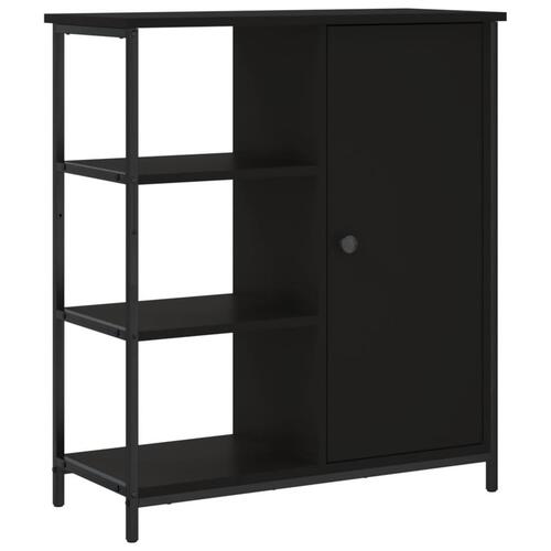 Skab 70x30x80 cm konstrueret træ sort