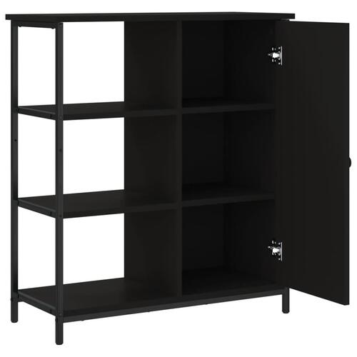 Skab 70x30x80 cm konstrueret træ sort