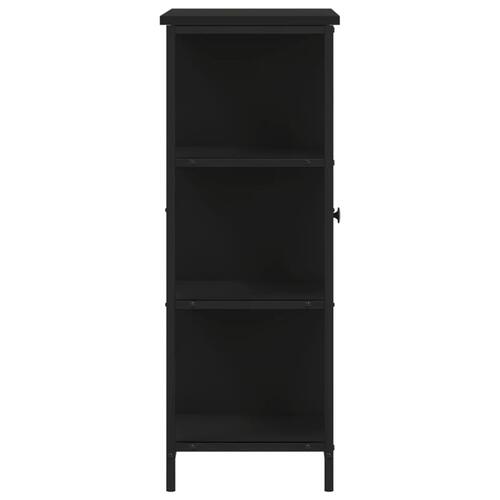 Skab 70x30x80 cm konstrueret træ sort