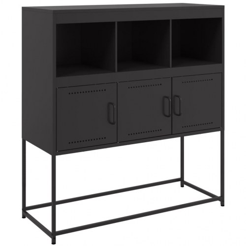 Skab 100,5x39x107 cm stål sort