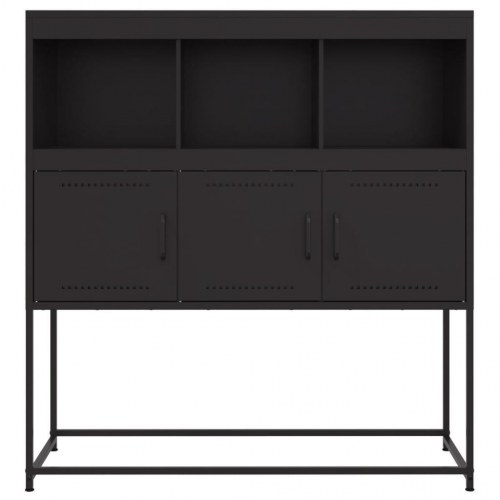 Skab 100,5x39x107 cm stål sort