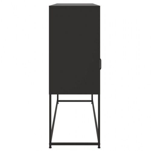 Skab 100,5x39x107 cm stål sort
