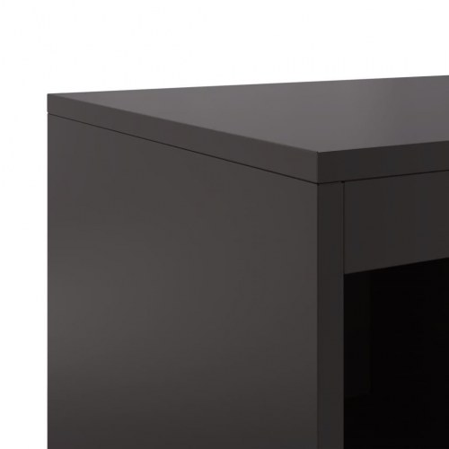 Skab 100,5x39x107 cm stål sort
