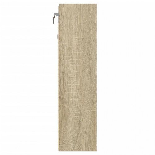 Vitrineskab 100x15x58 cm konstrueret træ sonoma-eg