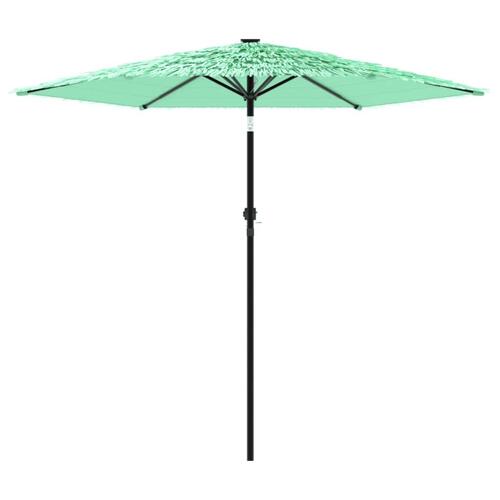 Parasol med stålstang 223x223x213 cm grøn