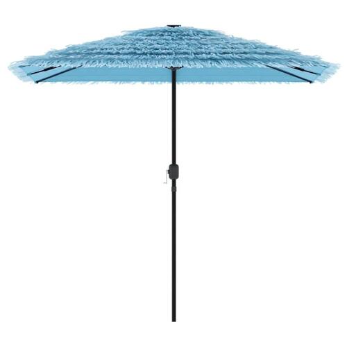 Haveparasol med stålstang 248x248x248 cm blå