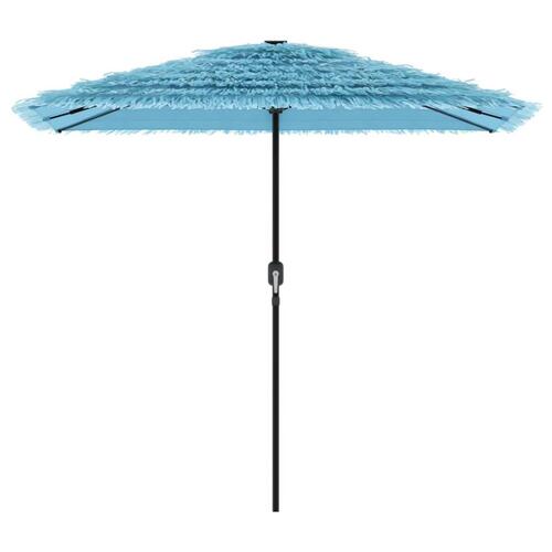 Haveparasol med stålstang 248x248x248 cm blå