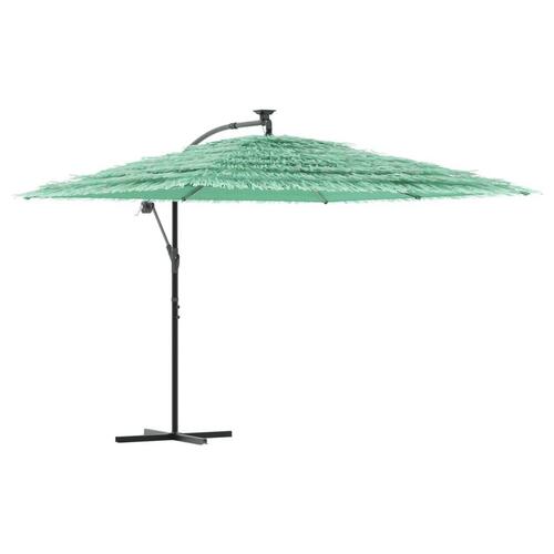 Haveparasol med stålstang 290x290x238 cm grøn