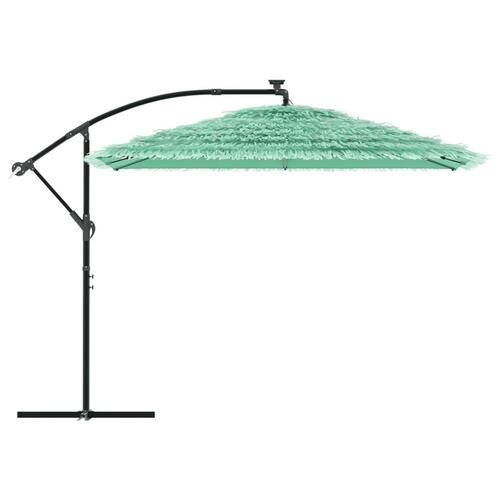 Haveparasol med stålstang 290x290x238 cm grøn