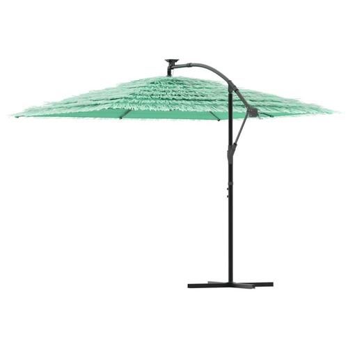Haveparasol med stålstang 290x290x238 cm grøn