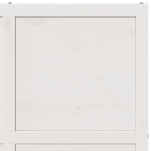 Skydedør 90x208 cm massivt fyrretræ hvid