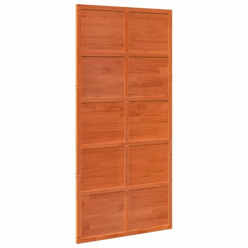 Skydedør 100x208 cm massivt fyrretræ gyldenbrun